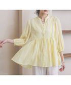【グローバルワーク/GLOBAL WORK】のエアリーリラックス切り替えペプラムブラウス/636652 人気、トレンドファッション・服の通販 founy(ファニー) ファッション Fashion レディースファッション Fashion for Women トップス・カットソー Cut & Sew Tops シャツ・ブラウス・オフィスカジュアル Elegant Blouses & Button-Ups おすすめ Recommended / Our Picks インナー Innerwear スキッパー Skipper, Open Collar ペプラム Peplum, Flared Hem ワイド Wide, Wide Fit 羽織 Haori, Light Jacket thumbnail イエロー60|ID: prp329100004933209 ipo3291000000037027852