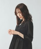 【グローバルワーク/GLOBAL WORK】のエアリーリラックス切り替えペプラムブラウス/636652 人気、トレンドファッション・服の通販 founy(ファニー) ファッション Fashion レディースファッション Fashion for Women トップス・カットソー Cut & Sew Tops シャツ・ブラウス・オフィスカジュアル Elegant Blouses & Button-Ups おすすめ Recommended / Our Picks インナー Innerwear スキッパー Skipper, Open Collar ペプラム Peplum, Flared Hem ワイド Wide, Wide Fit 羽織 Haori, Light Jacket thumbnail ブラック刺繍09|ID: prp329100004933209 ipo3291000000037027855