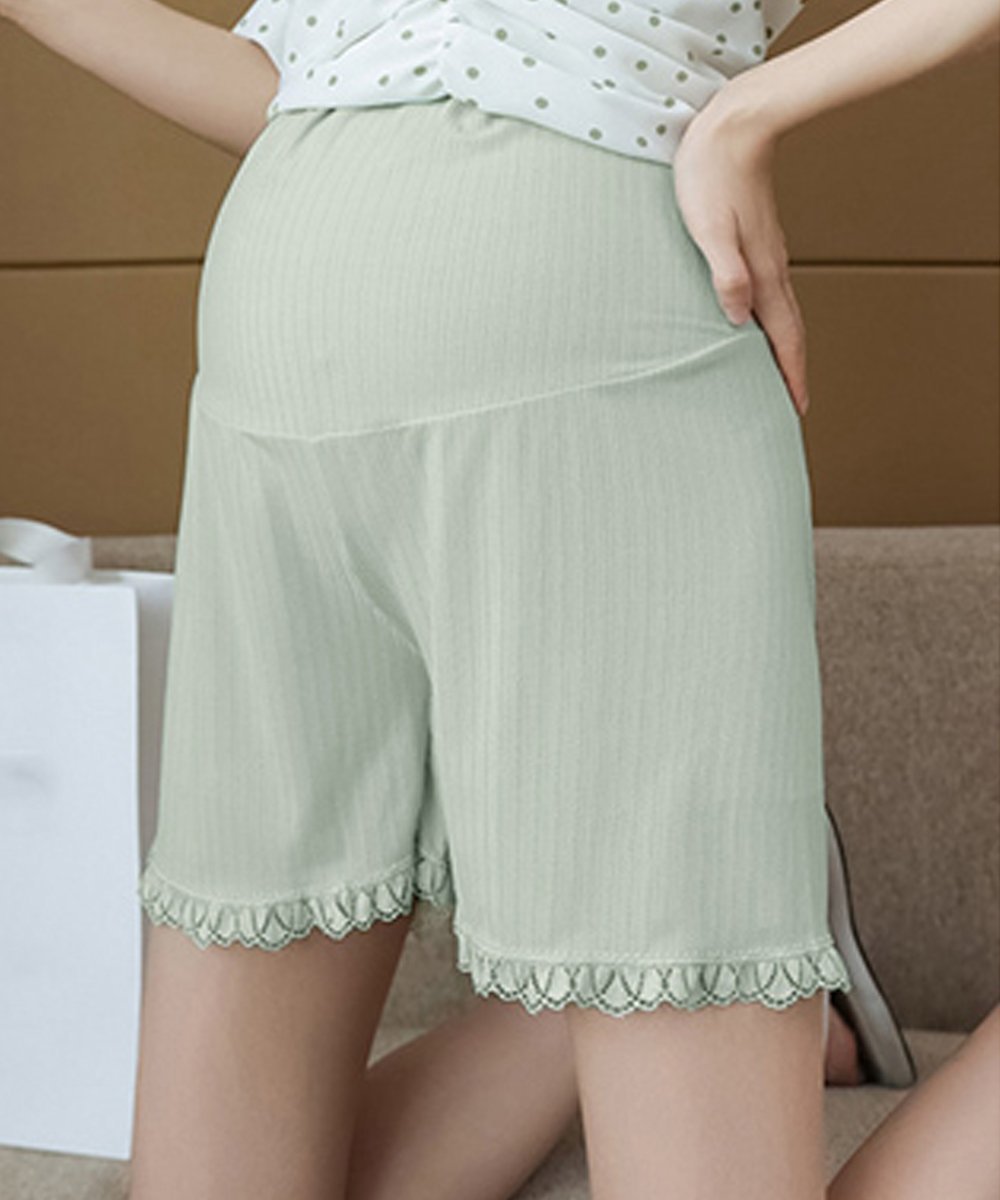 【ミニミニストア/miniministore / KIDS】のマタニティペチコート 裾レースペチパンツ インテリア・キッズ・メンズ・レディースファッション・服の通販 founy(ファニー) 　ファッション　Fashion　キッズファッション　Fashion for Kids　ボトムス　Bottoms　インナー　Innerwear　レース　Lace, Lace Fabric　無地　Plain, Solid Color　ミントグリーン|ID: prp329100004933211 ipo3291000000037027872