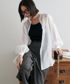 【ディスコート/Discoat】のシアーバンドカラーシャツ《WEB限定カラーあり》 人気、トレンドファッション・服の通販 founy(ファニー) ファッション Fashion レディースファッション Fashion for Women トップス・カットソー Cut & Sew Tops シャツ・ブラウス・オフィスカジュアル Elegant Blouses & Button-Ups おすすめ Recommended / Our Picks キャミソール Camisole, Spaghetti Strap Top 夏 Summer 春 Spring S/S・春夏 SS, Spring/Summer, Warm Season thumbnail オフホワイト|ID: prp329100004933215 ipo3291000000037027888