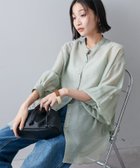 【ディスコート/Discoat】のシアーバンドカラーシャツ《WEB限定カラーあり》 人気、トレンドファッション・服の通販 founy(ファニー) ファッション Fashion レディースファッション Fashion for Women トップス・カットソー Cut & Sew Tops シャツ・ブラウス・オフィスカジュアル Elegant Blouses & Button-Ups おすすめ Recommended / Our Picks キャミソール Camisole, Spaghetti Strap Top 夏 Summer 春 Spring S/S・春夏 SS, Spring/Summer, Warm Season thumbnail ミント|ID: prp329100004933215 ipo3291000000037027892