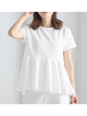 【コカ/COCA】のエンボス裾フリル半袖プルオーバー 人気、トレンドファッション・服の通販 founy(ファニー) ファッション Fashion レディースファッション Fashion for Women トップス・カットソー Cut & Sew Tops カジュアルプルオーバー・ニットトップス Pullovers & Knit Tops / Casual Pullovers フリル Frill, Ruffle 半袖 Short Sleeve, Half Sleeve |ID:prp329100004933226