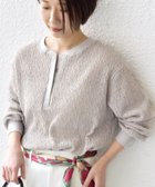 【シップス/SHIPS】の【WEB限定】 手洗い可能 ウェーブ クレープ ヘンリー 2WAY プルオーバー ベージュ|ID: prp329100004933232 ipo3291000000037330794