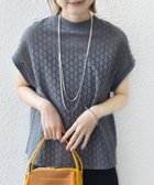 【シップス/SHIPS】の【WEB限定】 手洗い可能 アイレット クルーネック プルオーバー チャコールグレー|ID: prp329100004933237 ipo3291000000037326277