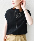 【シップス/SHIPS】の【WEB限定】 手洗い可能 アイレット クルーネック プルオーバー ブラック系|ID: prp329100004933237 ipo3291000000037326278