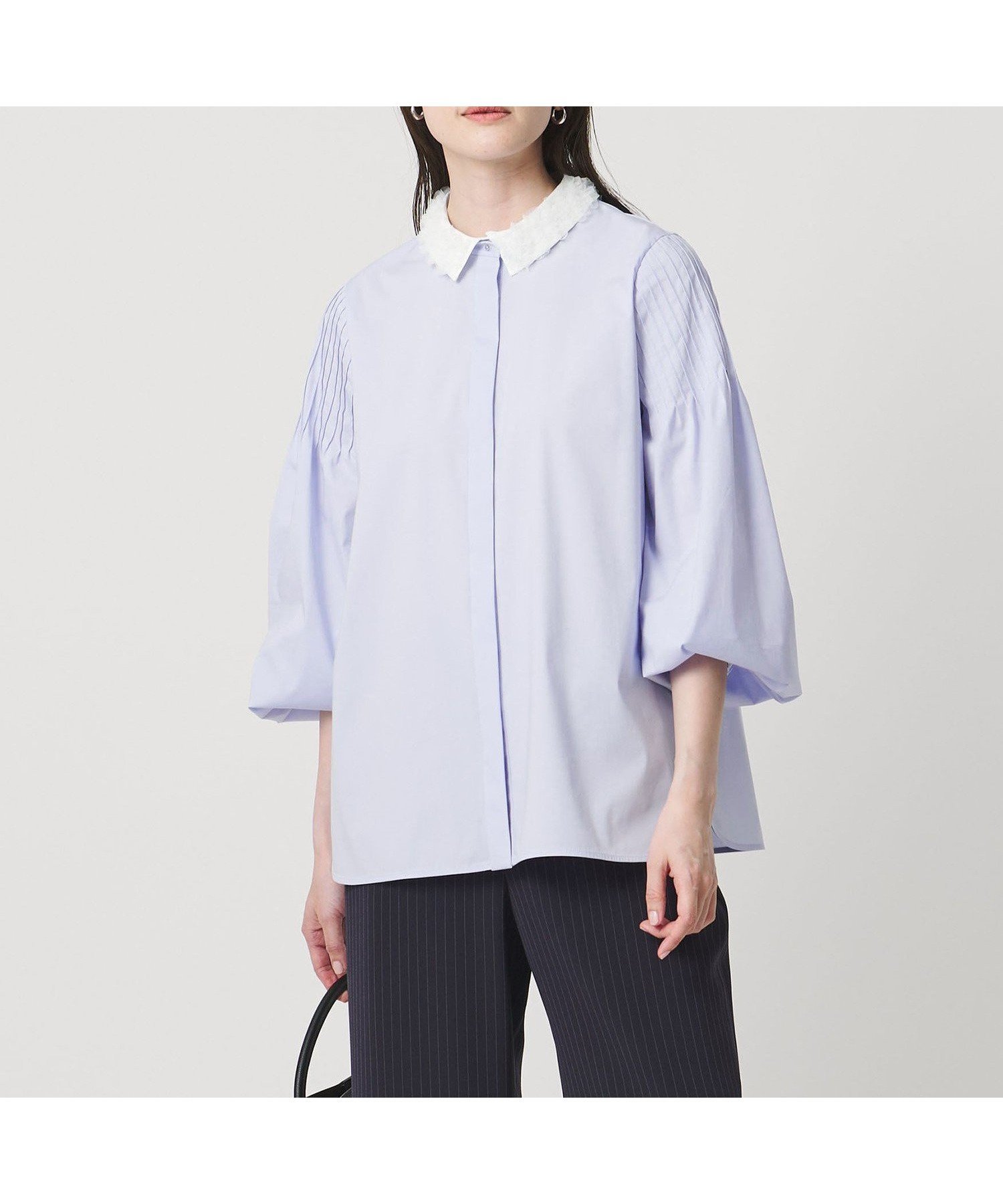 【ユナイテッドアローズ/UNITED ARROWS】のチュールカラー 2WAY ブラウス 人気、トレンドファッション・服の通販 founy(ファニー) 　ファッション　Fashion　レディースファッション　Fashion for Women　トップス・カットソー　Cut & Sew Tops　シャツ・ブラウス・オフィスカジュアル　Elegant Blouses & Button-Ups　アクセサリー　Fashion Accessories　インナー　Innerwear　シンプル　Simple, Minimal　セットアップ　Set-Up, Coordinated Outfit　フリル　Frill, Ruffle　おすすめ　Recommended / Our Picks　セレモニー　Ceremony　 other-1|ID: prp329100004933238 ipo3291000000037028073