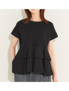 【コカ/COCA】の異素材切り替え2段フリルTシャツ 人気、トレンドファッション・服の通販 founy(ファニー) ファッション Fashion レディースファッション Fashion for Women トップス・カットソー Cut & Sew Tops シャツ・ブラウス・オフィスカジュアル Elegant Blouses & Button-Ups ロングTシャツ・Tシャツ Longline T-Shirts & Tees 春 Spring カットソー Cut and Sewn Top 切替 Switching, Contrast Panel シンプル Simple, Minimal スキニー Skinny, Slim Fit スラックス Slacks, Dress Pants スリーブ Sleeve, Long Sleeve / Short Sleeve チュニック Tunic, Long Top ティアード Tiered, Tiered Style テーパード Tapered, Tapered Pants デニム Denim, Jeans Material ドッキング Docking, Mixed Material フェミニン Feminine, Girly フリル Frill, Ruffle フレア Flare, Flared フレンチ French, French Style ボトム Bottoms, Lower Wear ボーダー Border, Stripe ポケット Pocket, Pocket Detail 夏 Summer 2026年 2026 thumbnail Black|ID: prp329100004933245 ipo3291000000037028162