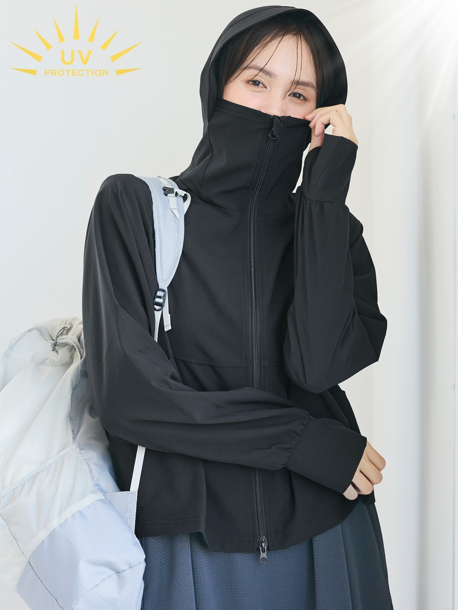 【コカ/COCA】の【UVカット】ドルマンパーカー インテリア・キッズ・メンズ・レディースファッション・服の通販 founy(ファニー) 　ファッション　Fashion　レディースファッション　Fashion for Women　トップス・カットソー　Cut & Sew Tops　レディースパーカー・カジュアルフーディー　Casual Hoodies & Sweatshirts　春　Spring　コンパクト　Compact, Small Size　軽量　Lightweight, Ultra Light　シンプル　Simple, Minimal　ジップアップ　Zip-Up, Full Zip　ストレッチ　Stretch, Stretchy Fabric　デニム　Denim, Jeans Material　バランス　Balance, Style Balance　パーカー　Hoodie, Parka　ベーシック　Basic, Essential　ポケット　Pocket, Pocket Detail　リラックス　Relax, Relaxed Fit　ロング　Long, Long-Length　ワイド　Wide, Wide Fit　夏　Summer　2026年　2026　Black|ID: prp329100004933246 ipo3291000000037028177