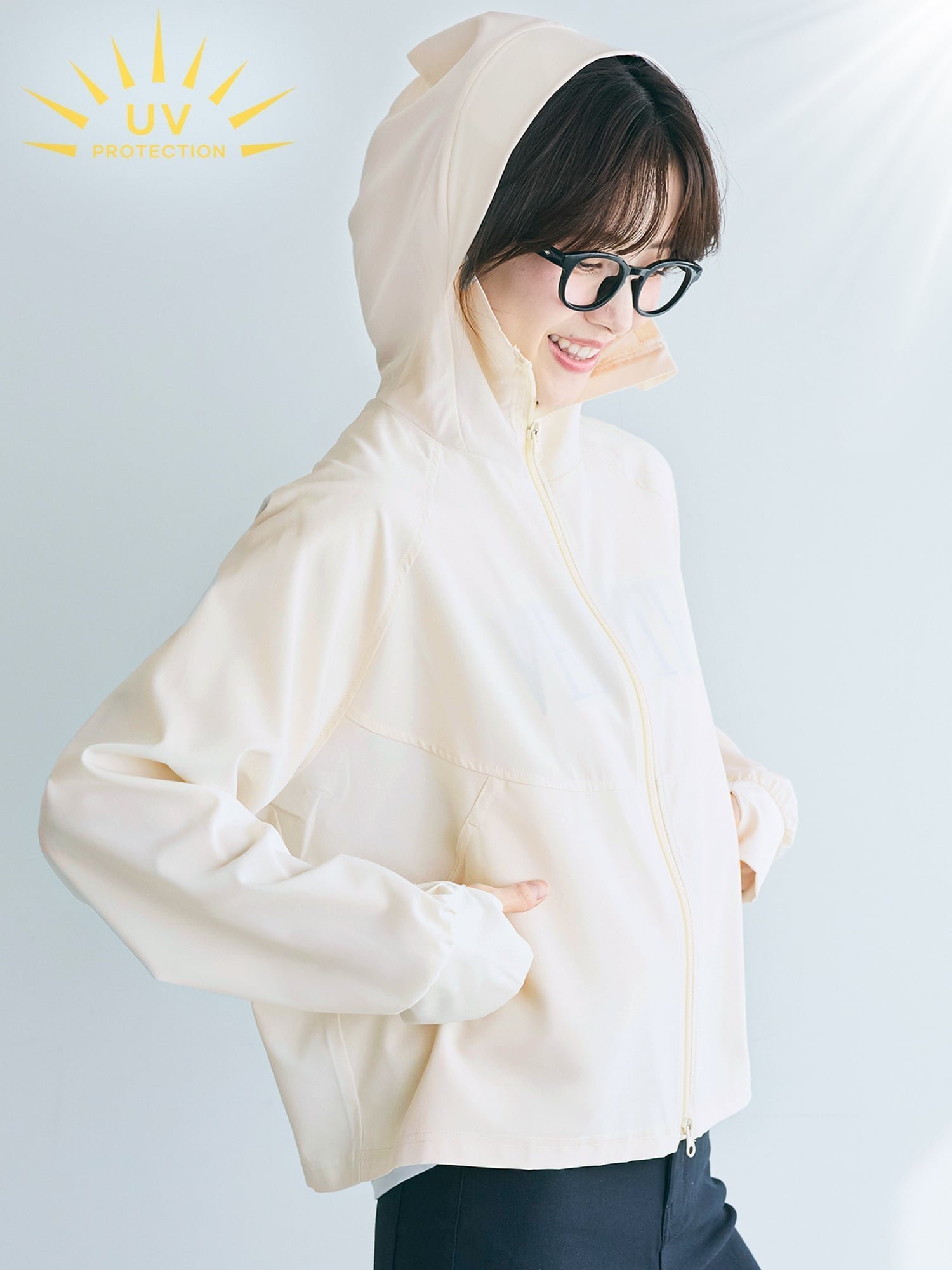 【コカ/COCA】の【UVカット】ドルマンパーカー インテリア・キッズ・メンズ・レディースファッション・服の通販 founy(ファニー) 　ファッション　Fashion　レディースファッション　Fashion for Women　トップス・カットソー　Cut & Sew Tops　レディースパーカー・カジュアルフーディー　Casual Hoodies & Sweatshirts　春　Spring　コンパクト　Compact, Small Size　軽量　Lightweight, Ultra Light　シンプル　Simple, Minimal　ジップアップ　Zip-Up, Full Zip　ストレッチ　Stretch, Stretchy Fabric　デニム　Denim, Jeans Material　バランス　Balance, Style Balance　パーカー　Hoodie, Parka　ベーシック　Basic, Essential　ポケット　Pocket, Pocket Detail　リラックス　Relax, Relaxed Fit　ロング　Long, Long-Length　ワイド　Wide, Wide Fit　夏　Summer　2026年　2026　Ivory|ID: prp329100004933246 ipo3291000000037028179