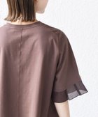【シップス/SHIPS】の【WEB限定】 接触冷感 / UVカット シアー オーガンジー コンビ プルオーバー ブラウン|ID: prp329100004933247 ipo3291000000037246556