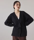 【アダム エ ロペ/ADAM ET ROPE'】の【サステナブル】マルチwayリボンミドルカーディガン 人気、トレンドファッション・服の通販 founy(ファニー) ファッション Fashion レディースファッション Fashion for Women トップス・カットソー Cut & Sew Tops カーディガン・羽織り Layered Style Cardigans アクセサリー Fashion Accessories ウェーブ Wavy Pattern オケージョン Occasion Wear カーディガン Cardigan, Knitwear キャミソール Camisole, Spaghetti Strap Top シルバー Silver, Metallic Silver スウェット / スエット Sweatshirt, Sweatwear ポケット Pocket, Pocket Detail ミドル Middle Length, Mid Height リボン Ribbon, Bow リラックス Relax, Relaxed Fit おすすめ Recommended / Our Picks 2026年 2026 thumbnail ブラック(01)|ID: prp329100004933262 ipo3291000000037028383