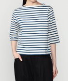 【ビショップ/Bshop】のコットンロード ショートスリーブ ボートネックバスクシャツ WOMEN 人気、トレンドファッション・服の通販 founy(ファニー) ファッション Fashion レディースファッション Fashion for Women トップス・カットソー Cut & Sew Tops シャツ・ブラウス・オフィスカジュアル Elegant Blouses & Button-Ups カットソー Cut and Sewn Top コンパクト Compact, Small Size ショート Short, Short Length スリーブ Sleeve, Long Sleeve / Short Sleeve フランス France, French ボーダー Border, Stripe 半袖 Short Sleeve, Half Sleeve 定番 Standard, Basic Item 軽量 Lightweight, Ultra Light thumbnail BLUE系1|ID: prp329100004933264 ipo3291000000037028433