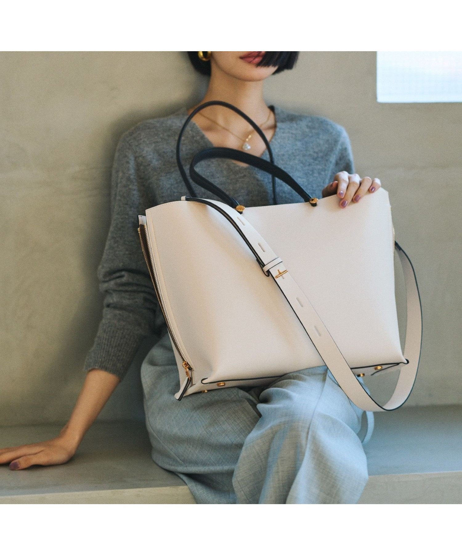 【ロペ/ROPE'】の【E POR】Y BAG Wide/A4対応・通勤・26SS インテリア・キッズ・メンズ・レディースファッション・服の通販 founy(ファニー) 　ファッション　Fashion　レディースファッション　Fashion for Women　オレンジ　Orange　サイドジップ　Side Zip, Side Zipper　ショルダー　Shoulder, Shoulder Strap　スーツ　Suit, Formalwear　ポケット　Pocket, Pocket Detail　ラップ　Wrap, Wrap Design　S/S・春夏　SS, Spring/Summer, Warm Season　おすすめ　Recommended / Our Picks　夏　Summer　旅行　Travel　ビジネス 仕事 通勤　Business / Work / Commuting　2026年　2026　キナリ(16)|ID: prp329100004933267 ipo3291000000037028487