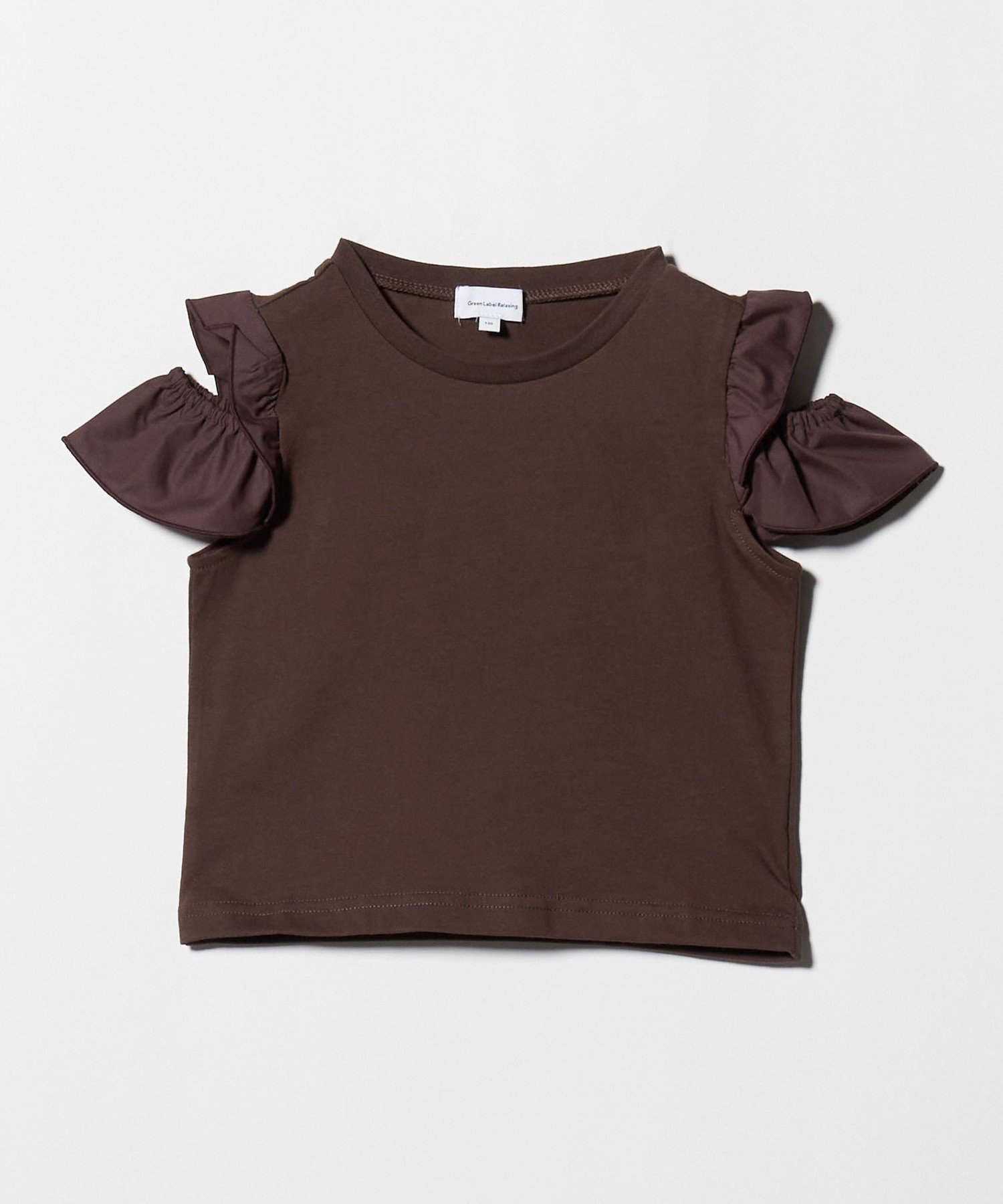 【ユナイテッドアローズ/UNITED ARROWS / KIDS】の【スタメンシリーズ】HC ショルダースリット Tシャツ / キッズ 100cm-160cm インテリア・キッズ・メンズ・レディースファッション・服の通販 founy(ファニー) 　ファッション　Fashion　キッズファッション　Fashion for Kids　インナー　Innerwear　春　Spring　キュロット　Culottes, Wide Shorts　吸水　Absorbent, Quick-Dry　サロペット　Overalls, Salopette　ショルダー　Shoulder, Shoulder Strap　スリット　Slit, Slit Detail　フリル　Frill, Ruffle　リアル　Real, Realistic　アウトレット　Outlet / Clearance　夏　Summer　2025年　2025　2025春夏・S/S　Spring/Summer 2025 SS25　MD.BROWN|ID: prp329100004933273 ipo3291000000037028555