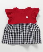 【エフオー オンラインストア/F.O.Online Store / KIDS】のWEB限定 ティアードタックドッキングトップス 人気、トレンドファッション・服の通販 founy(ファニー) ファッション Fashion キッズファッション Fashion for Kids トップス・カットソー Cut & Sew Tops 半袖 Short Sleeve, Half Sleeve thumbnail レッド|ID: prp329100004933274 ipo3291000000037028562