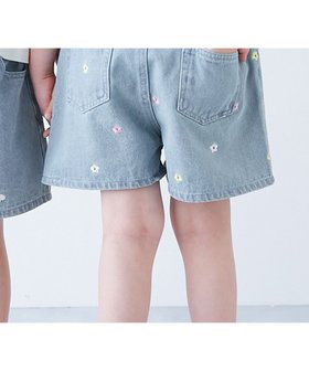 【デビロック/devirock / KIDS】のハートと花がえらべる 刺繍 デニム ショートパンツ 子供服 キッズ 女の子 26SS 人気、トレンドファッション・服の通販 founy(ファニー) ファッション Fashion キッズファッション Fashion for Kids ボトムス Bottoms ショート Short, Short Length チュール Tulip, Tulip Motif デニム Denim, Jeans Material トレンド Trend, Trending Now おすすめ Recommended / Our Picks 2026年 2026 |ID:prp329100004933275