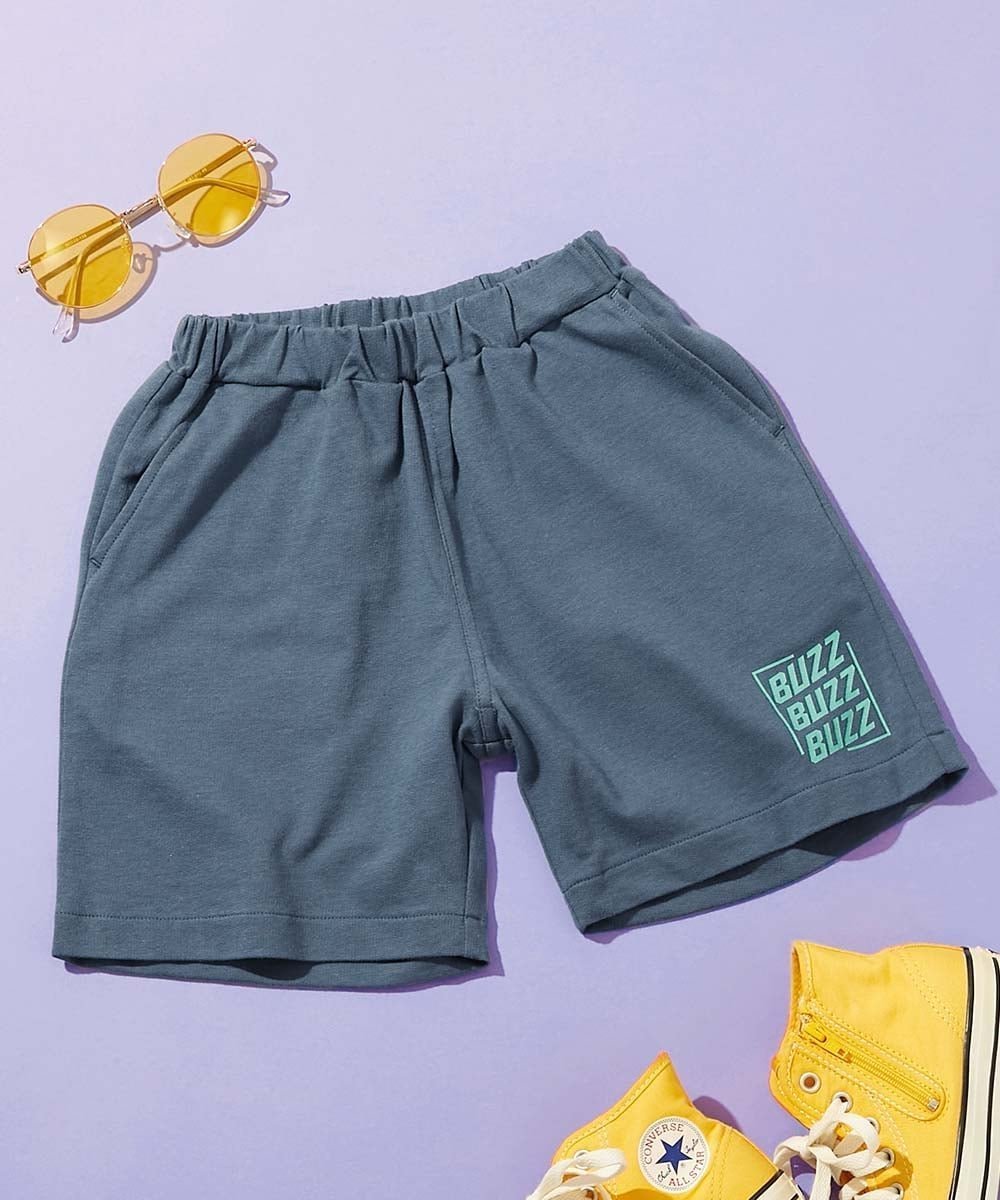 【デビロック/devirock / KIDS】のデザインいろいろ 無地ワンポイント 総柄 ミニ裏毛ハーフパンツ 子供服 キッズ 26SS インテリア・キッズ・メンズ・レディースファッション・服の通販 founy(ファニー) 　ファッション　Fashion　キッズファッション　Fashion for Kids　ボトムス　Bottoms　シンプル　Simple, Minimal　スウェット / スエット　Sweatshirt, Sweatwear　ハーフ　Half, Half-Length　無地　Plain, Solid Color　ワンポイント　One Point, Statement Accent　おすすめ　Recommended / Our Picks　2026年　2026　033-ロゴ2-シャドーブルー|ID: prp329100004933276 ipo3291000000037028590