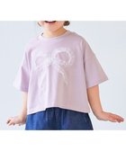 【デビロック/devirock / KIDS】のチュールモチーフ 半袖Tシャツ 子供服 キッズ 女の子 ハート リボン Tシャツ 26SS 人気、トレンドファッション・服の通販 founy(ファニー) ファッション Fashion キッズファッション Fashion for Kids チュール Tulip, Tulip Motif デニム Denim, Jeans Material トレンド Trend, Trending Now 半袖 Short Sleeve, Half Sleeve リボン Ribbon, Bow ワイド Wide, Wide Fit おすすめ Recommended / Our Picks 2026年 2026 thumbnail 021-リボン-ライラック|ID: prp329100004933277 ipo3291000000037028599