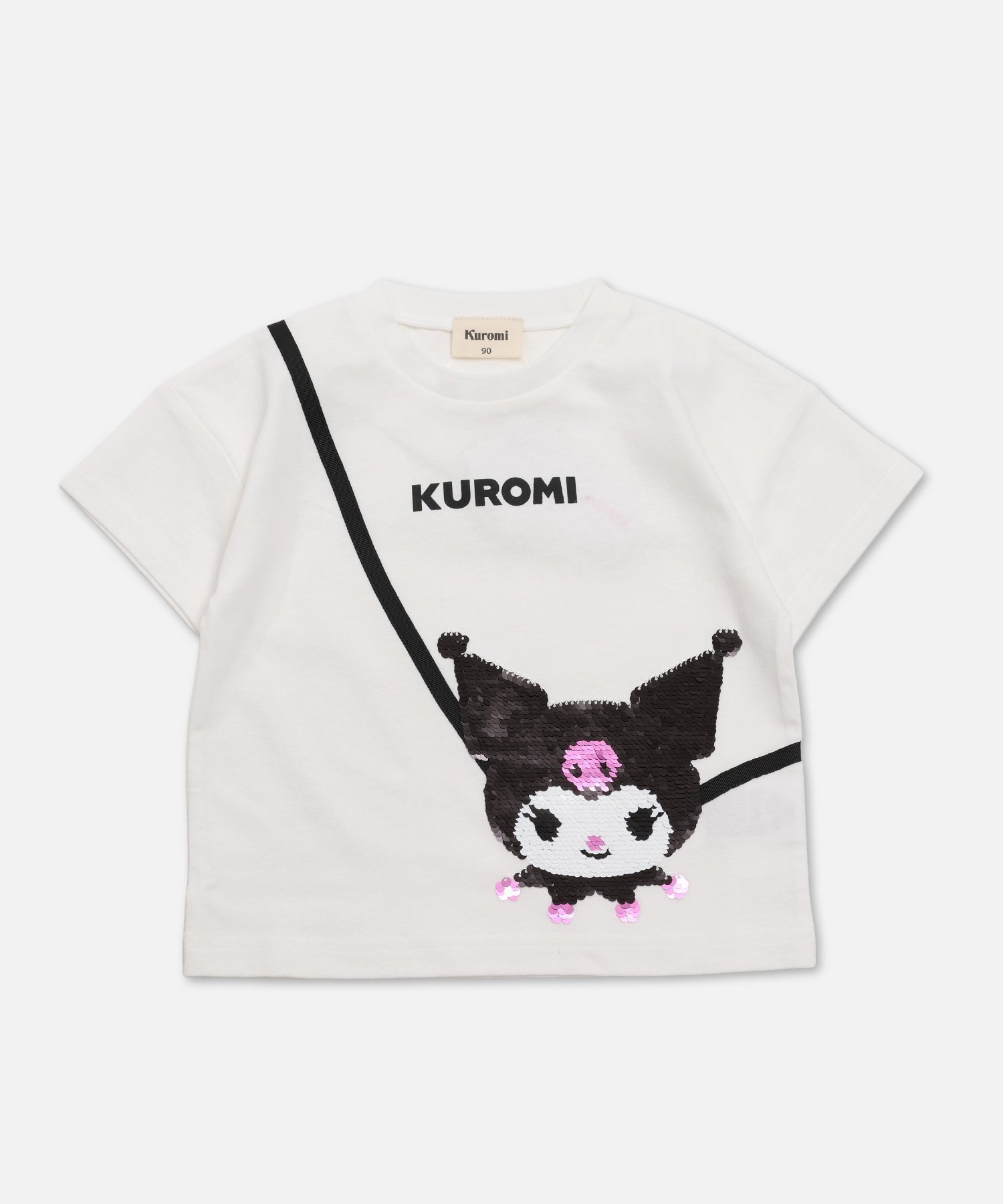 【チルツー/chil2 / KIDS】のサンリオ キャラクターTシャツ インテリア・キッズ・メンズ・レディースファッション・服の通販 founy(ファニー) 　ファッション　Fashion　キッズファッション　Fashion for Kids　キャラクター　Character, Licensed Characters　スパンコール　Sequins, Sequin Embellishment　ポシェット　Pochette, Mini Bag　半袖　Short Sleeve, Half Sleeve　Gポシェット/ホワイト|ID: prp329100004933279 ipo3291000000037028626