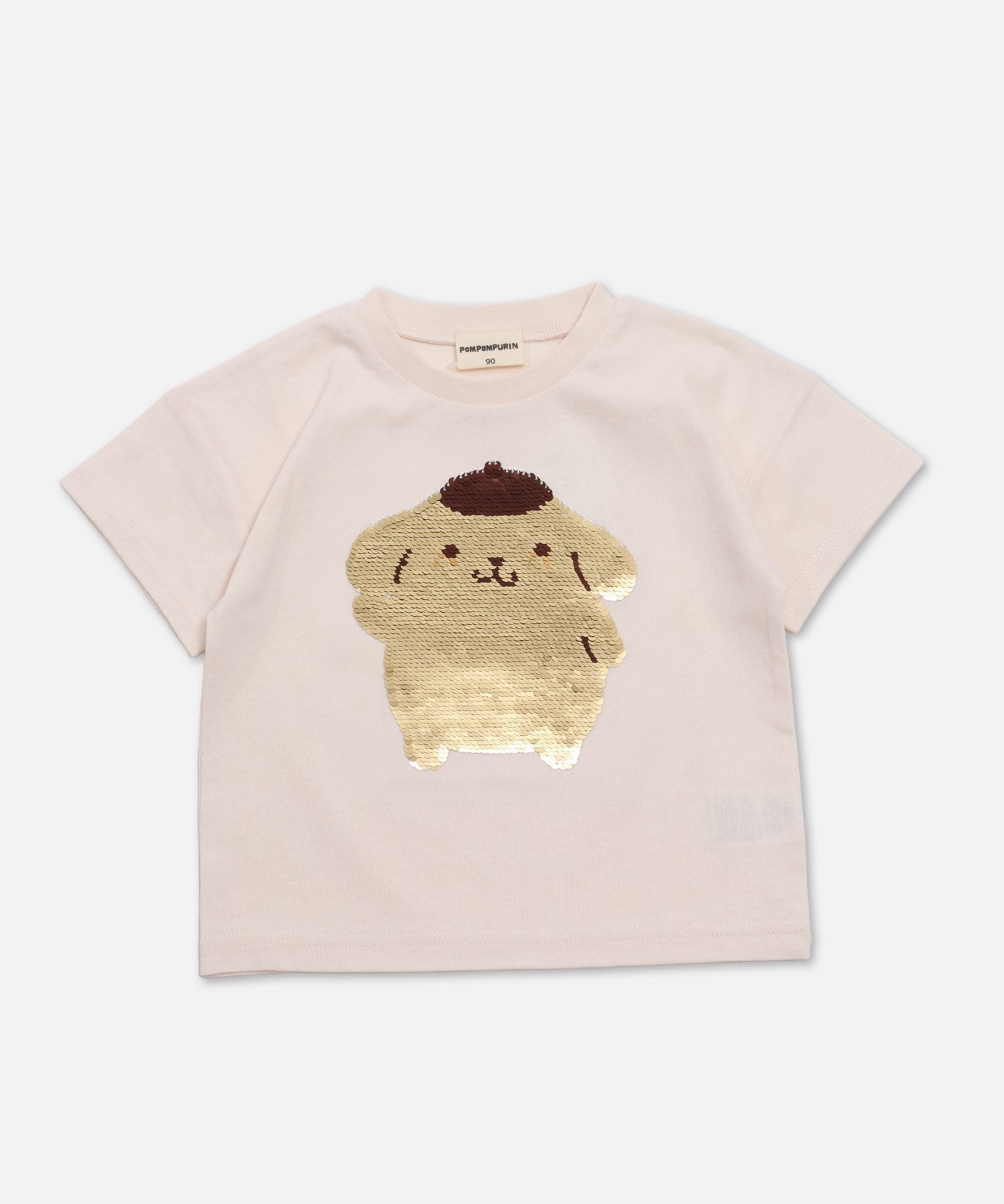 【チルツー/chil2 / KIDS】のサンリオ キャラクターTシャツ インテリア・キッズ・メンズ・レディースファッション・服の通販 founy(ファニー) 　ファッション　Fashion　キッズファッション　Fashion for Kids　キャラクター　Character, Licensed Characters　スパンコール　Sequins, Sequin Embellishment　ポシェット　Pochette, Mini Bag　半袖　Short Sleeve, Half Sleeve　Iスパンコール/クリーム|ID: prp329100004933279 ipo3291000000037028628