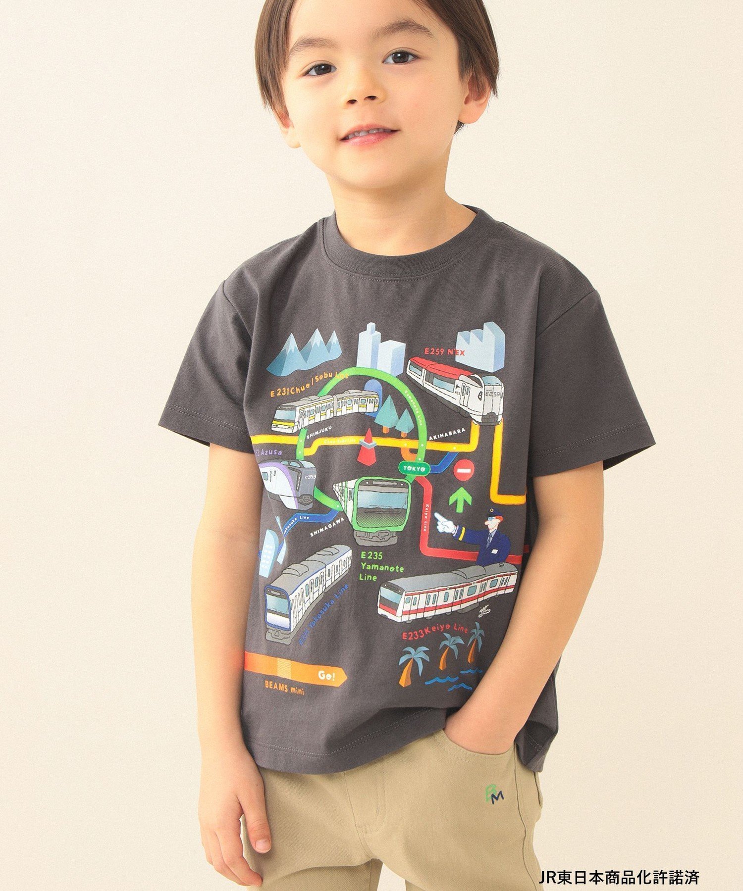 【ビームス ミニ/BEAMS mini / KIDS】のJR 在来線 Tシャツ 2026SS(90~140cm) 通学 通園 キッズ 人気、トレンドファッション・服の通販 founy(ファニー) 　ファッション　Fashion　キッズファッション　Fashion for Kids　コレクション　Collection, Seasonal Line　人気　Popular, Best Seller　ベーシック　Basic, Essential　半袖　Short Sleeve, Half Sleeve　おすすめ　Recommended / Our Picks　夏　Summer　2026年　2026　 other-1|ID: prp329100004933291 ipo3291000000037028715