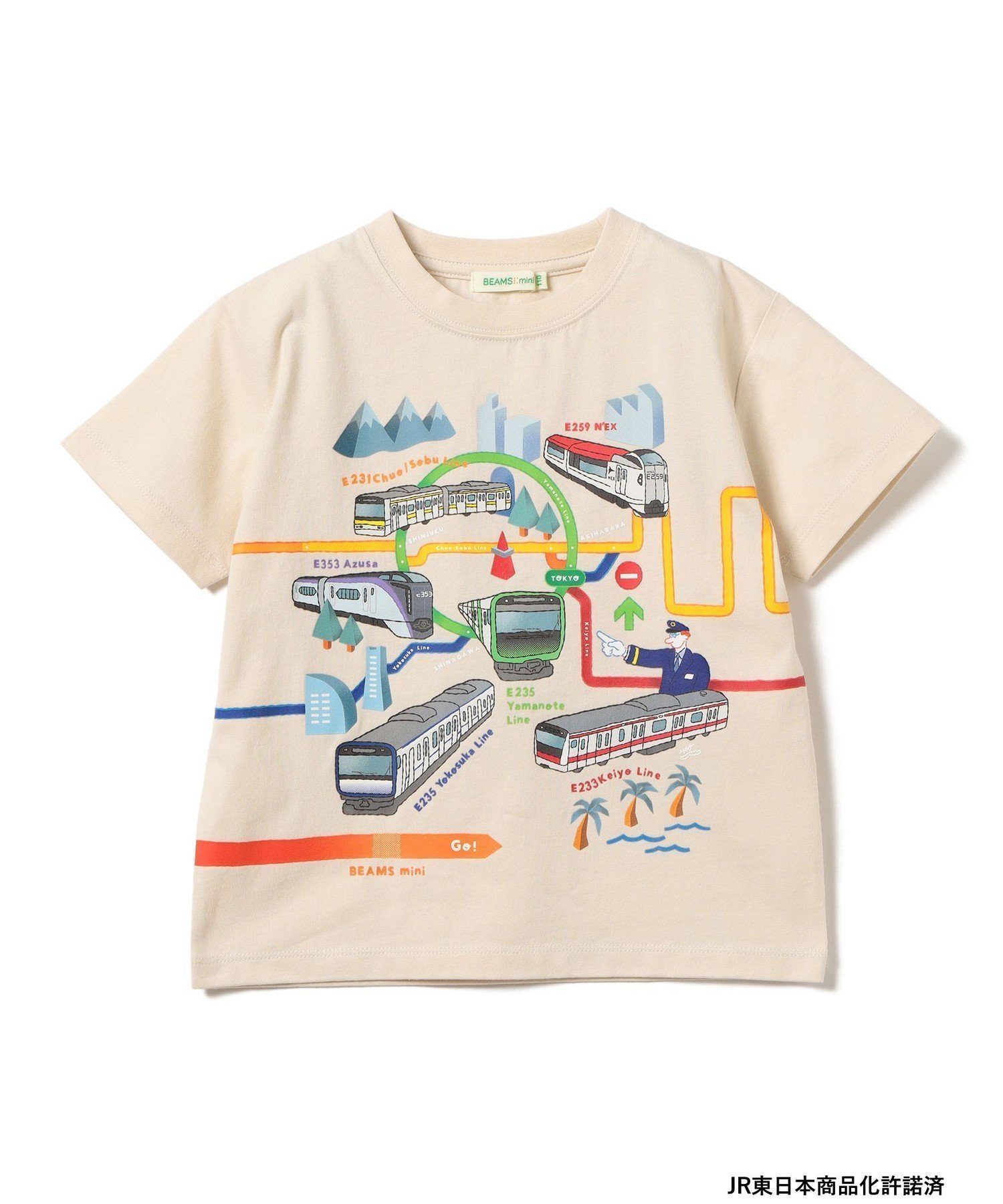 【ビームス ミニ/BEAMS mini / KIDS】のJR 在来線 Tシャツ 2026SS(90~140cm) 通学 通園 キッズ インテリア・キッズ・メンズ・レディースファッション・服の通販 founy(ファニー) 　ファッション　Fashion　キッズファッション　Fashion for Kids　コレクション　Collection, Seasonal Line　人気　Popular, Best Seller　ベーシック　Basic, Essential　半袖　Short Sleeve, Half Sleeve　おすすめ　Recommended / Our Picks　夏　Summer　2026年　2026　IVORY|ID: prp329100004933291 ipo3291000000037028718