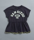 【エフオー オンラインストア/F.O.Online Store / KIDS】のWEB限定 チュニックカレッジTシャツ 人気、トレンドファッション・服の通販 founy(ファニー) ファッション Fashion キッズファッション Fashion for Kids チュニック Tunic, Long Top 人気 Popular, Best Seller 半袖 Short Sleeve, Half Sleeve thumbnail チャコール|ID: prp329100004933292 ipo3291000000037028736