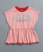 【エフオー オンラインストア/F.O.Online Store / KIDS】のWEB限定 チュニックカレッジTシャツ 人気、トレンドファッション・服の通販 founy(ファニー) ファッション Fashion キッズファッション Fashion for Kids チュニック Tunic, Long Top 人気 Popular, Best Seller 半袖 Short Sleeve, Half Sleeve thumbnail ピンク|ID: prp329100004933292 ipo3291000000037028739