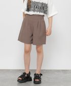 【グローバルワーク/GLOBAL WORK / KIDS】のリネンライクキュロット/キッズ/637985 人気、トレンドファッション・服の通販 founy(ファニー) ファッション Fashion キッズファッション Fashion for Kids おすすめ Recommended / Our Picks ガーリー Girly, Feminine Style グラフィック Graphic, Graphic Design ショート Short, Short Length ジャケット Jacket, Outerwear セットアップ Set-Up, Coordinated Outfit フリル Frill, Ruffle リネン Linen, Linen Fabric エレガント 上品 Elegant 夏 Summer thumbnail ブラウン55|ID: prp329100004933293 ipo3291000000037028744