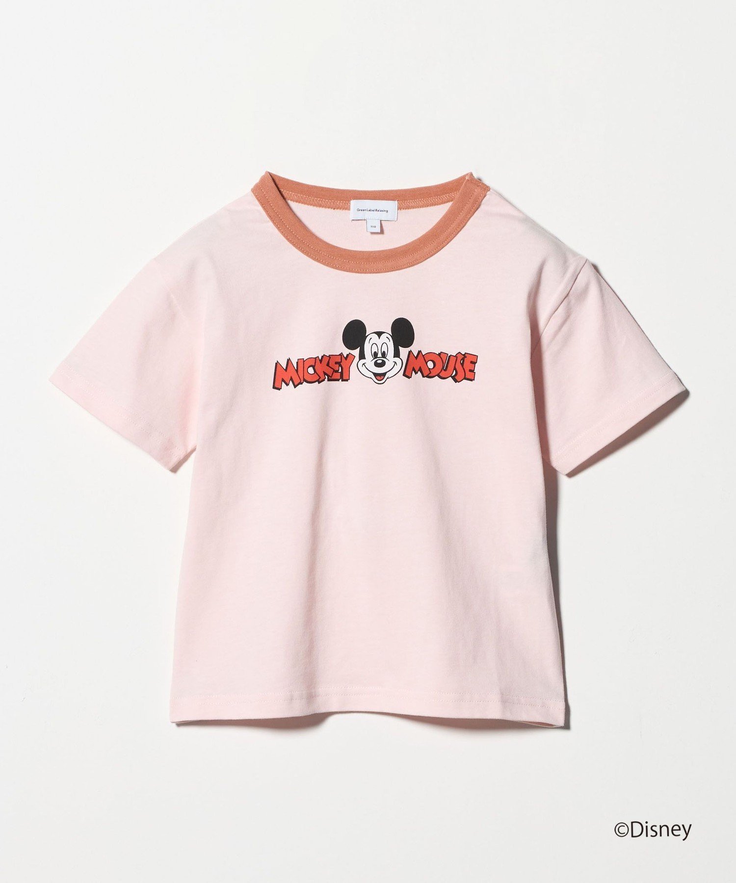 【ユナイテッドアローズ/UNITED ARROWS / KIDS】の【別注】Tシャツ / ミッキーマウス / Disney / キッズ 110cm-130cm インテリア・キッズ・メンズ・レディースファッション・服の通販 founy(ファニー) 　ファッション　Fashion　キッズファッション　Fashion for Kids　クラシック　Classic, Timeless Style　グラフィック　Graphic, Graphic Design　ショーツ　Shorts, Short Pants　デニム　Denim, Jeans Material　プリント　Print, Printed Pattern　別注　Limited Edition, Custom Order　アウトレット　Outlet / Clearance　おすすめ　Recommended / Our Picks　LT.PINK|ID: prp329100004933294 ipo3291000000037028760