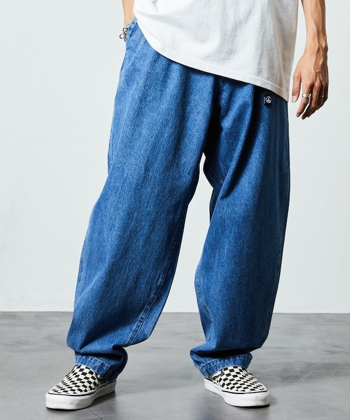 【フリークスストア/FREAK'S STORE】のFREAK S STORE OUTDOORS/フリークスアウトドアーズ ワイドシルエット クライミングパンツ/デニム/チノ【限定展開】 26SS インテリア・キッズ・メンズ・レディースファッション・服の通販 founy(ファニー) 　ファッション　Fashion　メンズファッション　Fashion for Men　ボトムス　Bottoms　シンプル　Simple, Minimal　テーパード　Tapered, Tapered Pants　デニム　Denim, Jeans Material　ベーシック　Basic, Essential　ワイド　Wide, Wide Fit　S/S・春夏　SS, Spring/Summer, Warm Season　おすすめ　Recommended / Our Picks　夏　Summer　2026年　2026　ライトインディゴ|ID: prp329100004933302 ipo3291000000037028822