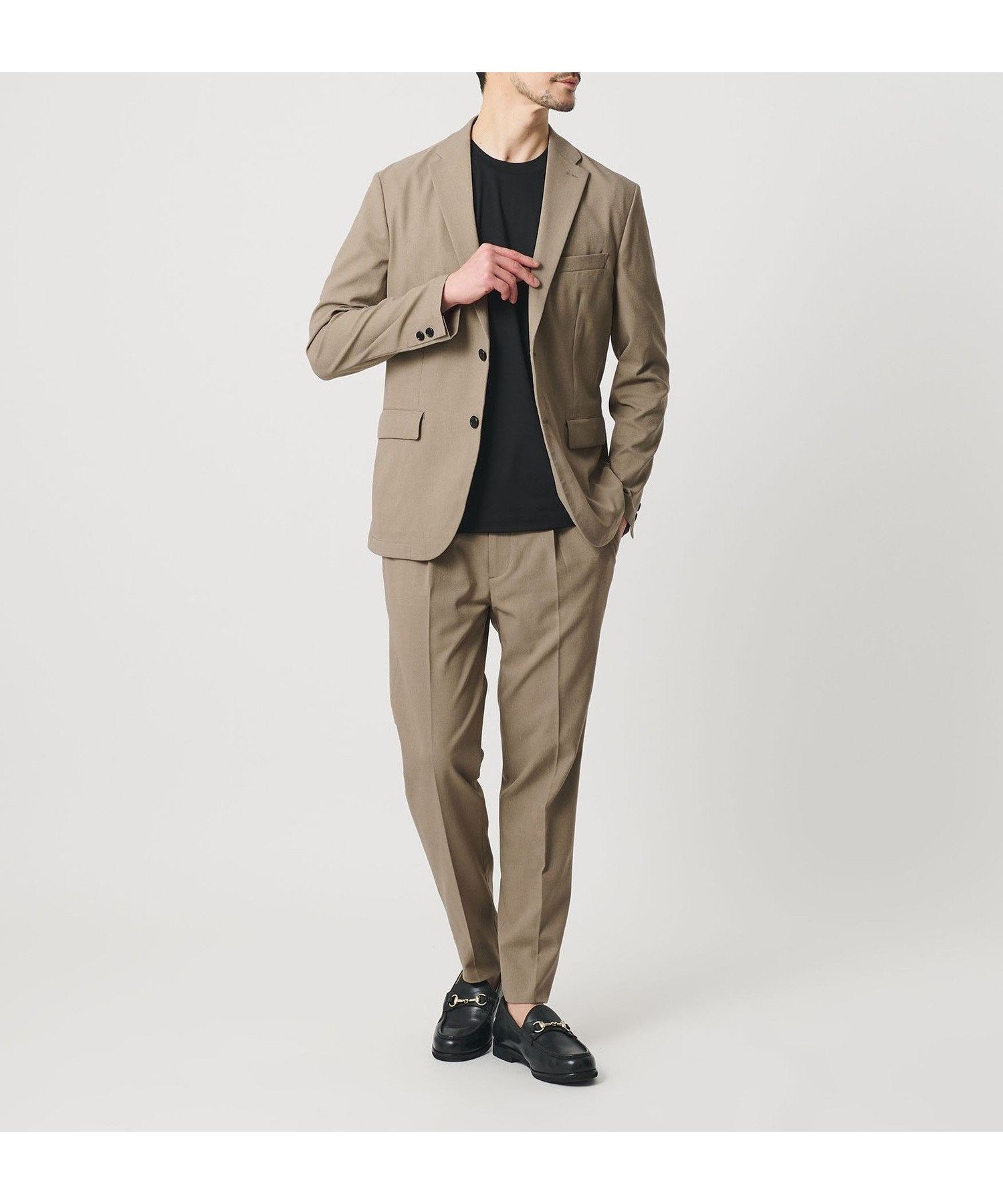 【ビューティ&ユース ユナイテッドアローズ/BEAUTY&YOUTH / UNITED ARROWS / MEN】の【WEB限定 WARDROBE SMART】ライト オックスフォード セットアップ/ジャケット イージーパンツ インテリア・キッズ・メンズ・レディースファッション・服の通販 founy(ファニー) 　ファッション　Fashion　メンズファッション　Fashion for Men　ボトムス　Bottoms　インナー　Innerwear　ウォッシャブル　Machine Washable　オックス　Oxford Fabric　コイン　Coin, Coin Design　シェイプ　Shape, Slim Fit　ショルダー　Shoulder, Shoulder Strap　ジャケット　Jacket, Outerwear　ストレッチ　Stretch, Stretchy Fabric　スマート　Smart, Elegant　セットアップ　Set-Up, Coordinated Outfit　バランス　Balance, Style Balance　ファブリック　Fabric, Textile　フィット　Fit, Slim Fit　フラップ　Flap, Flap Pocket　プリーツ　Pleats, Pleated　ポケット　Pocket, Pocket Detail　ミドル　Middle Length, Mid Height　おすすめ　Recommended / Our Picks　入学式　Entrance Ceremony　卒業式　Graduation Ceremony　BEIGE|ID: prp329100004933304 ipo3291000000037028843