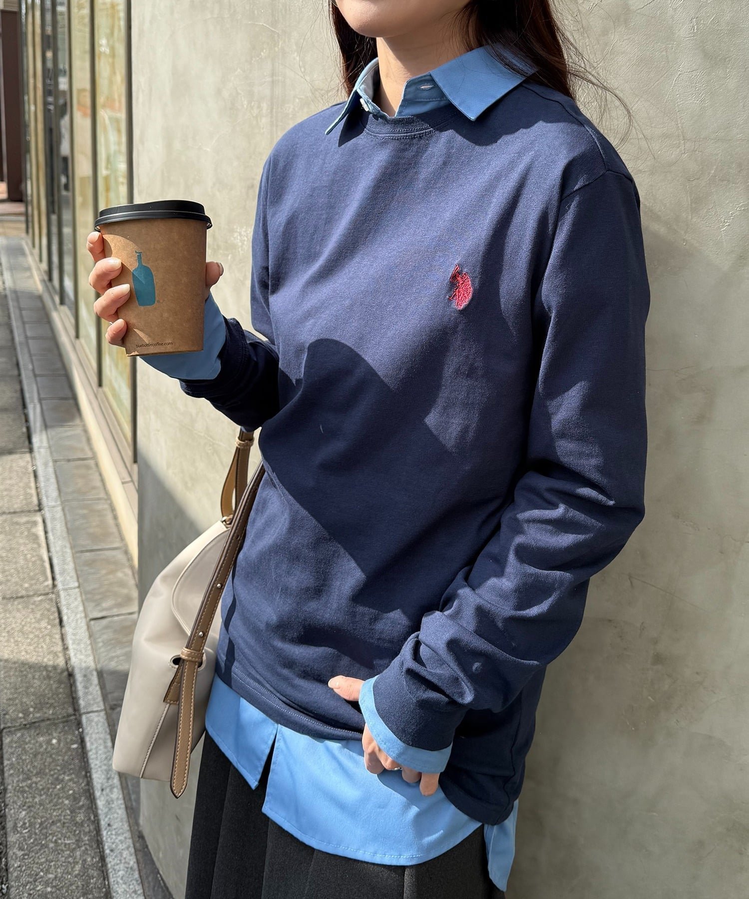 【セットアップセブン/SETUP7】のU.S. POLO ASSN./クラシカルポニー ワンポイントロゴ ロンTシャツ インテリア・キッズ・メンズ・レディースファッション・服の通販 founy(ファニー) 　ファッション　Fashion　レディースファッション　Fashion for Women　トップス・カットソー　Cut & Sew Tops　シャツ・ブラウス・オフィスカジュアル　Elegant Blouses & Button-Ups　ロングTシャツ・Tシャツ　Longline T-Shirts & Tees　厚底　Platform Shoes　カーゴパンツ　Cargo Pants, Utility Pants　スニーカー　Sneakers, Trainers　スポーツ　Sports, Activewear　スリーブ　Sleeve, Long Sleeve / Short Sleeve　ダウン　Down, Puffer　デニム　Denim, Jeans Material　トレンド　Trend, Trending Now　定番　Standard, Basic Item　人気　Popular, Best Seller　長袖　Long Sleeve, Full Sleeve　ベーシック　Basic, Essential　ムートン　Shearling, Mouton　ロング　Long, Long-Length　ワイド　Wide, Wide Fit　ワンポイント　One Point, Statement Accent　再入荷　Restock / Back in Stock　おすすめ　Recommended / Our Picks　NVY|ID: prp329100004933319 ipo3291000000037028903