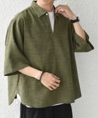 【シップス/SHIPS / MEN】のSHIPS any UVカット FUTURE LINEN CANVAS リネンライク スキッパー プルオーバーシャツ 人気、トレンドファッション・服の通販 founy(ファニー) ファッション Fashion メンズファッション Fashion for Men トップス・カットソー Cut & Sew Tops メンズシャツ Shirts スキッパー Skipper, Open Collar セットアップ Set-Up, Coordinated Outfit テクスチャー Texture, Textured Fabric 定番 Standard, Basic Item 人気 Popular, Best Seller フロント Front, Front Design リゾート Resort, Vacation Style リラックス Relax, Relaxed Fit 夏 Summer thumbnail オリーブ|ID: prp329100004933326 ipo3291000000037028954