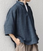 【シップス/SHIPS / MEN】のSHIPS any UVカット FUTURE LINEN CANVAS リネンライク スキッパー プルオーバーシャツ 人気、トレンドファッション・服の通販 founy(ファニー) ファッション Fashion メンズファッション Fashion for Men トップス・カットソー Cut & Sew Tops メンズシャツ Shirts スキッパー Skipper, Open Collar セットアップ Set-Up, Coordinated Outfit テクスチャー Texture, Textured Fabric 定番 Standard, Basic Item 人気 Popular, Best Seller フロント Front, Front Design リゾート Resort, Vacation Style リラックス Relax, Relaxed Fit 夏 Summer thumbnail ブルー|ID: prp329100004933326 ipo3291000000037028955