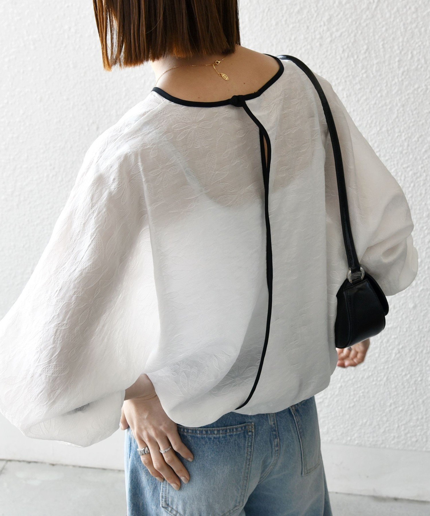 【シップス フォー ウィメン/SHIPS】の《追加 》SHIPS any 洗濯機可能 フラワー ジャカード ドルマン パイピング ブラウス 人気、トレンドファッション・服の通販 founy(ファニー) 　ファッション　Fashion　レディースファッション　Fashion for Women　トップス・カットソー　Cut & Sew Tops　シャツ・ブラウス・オフィスカジュアル　Elegant Blouses & Button-Ups　洗える　Machine Washable　カシュクール　Wrap Design　ギャザー　Gathered, Ruffled　シアー　Sheer, See-Through　シンプル　Simple, Minimal　ジャカード／ジャガード　Jacquard, Woven Pattern　スラックス　Slacks, Dress Pants　デニム　Denim, Jeans Material　パイピング　Piping, Trim Design　フォルム　Silhouette, Form　フラワー　Flower, Floral　モチーフ　Motif, Design Theme　おすすめ　Recommended / Our Picks　エレガント 上品　Elegant　2026年　2026　 other-1|ID: prp329100004933344 ipo3291000000037029068