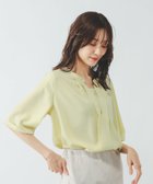 【グローバルワーク/GLOBAL WORK】のキレイつづく2wayタック5分袖/636634 人気、トレンドファッション・服の通販 founy(ファニー) ファッション Fashion レディースファッション Fashion for Women トップス・カットソー Cut & Sew Tops おすすめ Recommended / Our Picks スキッパー Skipper, Open Collar フロント Front, Front Design メタル Metal, Metal Parts エレガント 上品 Elegant 人気 Popular, Best Seller ビジネス 仕事 通勤 Business / Work / Commuting thumbnail イエロー60|ID: prp329100004933353 ipo3291000000037029151