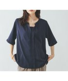 【グローバルワーク/GLOBAL WORK】のキレイつづく2wayタック5分袖/636634 ネイビー88|ID:prp329100004933353
