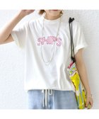 【シップス フォー ウィメン/SHIPS】の【WEB限定】 SHIPS ラウンド プリント ロゴ TEE ホワイト|ID: prp329100004933359 ipo3291000000037029198