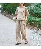 【フリークスストア/FREAK'S STORE】の限定展開 UVカット・接触冷感・吸水速乾 AiRide(エアライド) 半袖 TEE セットアップ 人気、トレンドファッション・服の通販 founy(ファニー) ファッション Fashion レディースファッション Fashion for Women トップス・カットソー Cut & Sew Tops 洗える Machine Washable コンパクト Compact, Small Size 吸水 Absorbent, Quick-Dry 軽量 Lightweight, Ultra Light セットアップ Set-Up, Coordinated Outfit ドローストリング Drawstring, Pull Cord 半袖 Short Sleeve, Half Sleeve リラックス Relax, Relaxed Fit S/S・春夏 SS, Spring/Summer, Warm Season 夏 Summer 旅行 Travel 2026年 2026 thumbnail ベージュ|ID: prp329100004933360 ipo3291000000037029217