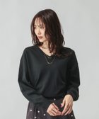 【グローバルワーク/GLOBAL WORK】のドライタッチVネックプルオーバー長袖/634083 一部店舗限定/ブラック09|ID: prp329100004933363 ipo3291000000037366307