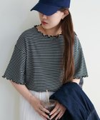 【ディスコート/Discoat】の【二の腕カバーにも◎】リブメローフレア5分袖≪WEB限定≫ 人気、トレンドファッション・服の通販 founy(ファニー) ファッション Fashion レディースファッション Fashion for Women トップス・カットソー Cut & Sew Tops シンプル Simple, Minimal パターン Pattern, Design Print フリル Frill, Ruffle ボーダー Border, Stripe 無地 Plain, Solid Color thumbnail ブラックその他1|ID: prp329100004933369 ipo3291000000037029331