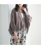 【アーバンリサーチ ドアーズ/URBAN RESEARCH DOORS】のリネンドロストドルマンブラウス モカ|ID: prp329100004933370 ipo3291000000037309168