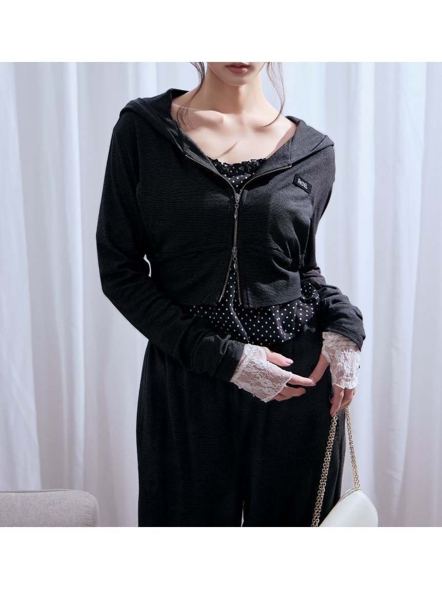 【スナイデル/SNIDEL】の【LUMISHADE】UVカットパーカー インテリア・キッズ・メンズ・レディースファッション・服の通販 founy(ファニー) 　ファッション　Fashion　レディースファッション　Fashion for Women　トップス・カットソー　Cut & Sew Tops　レディースパーカー・カジュアルフーディー　Casual Hoodies & Sweatshirts　ウェーブ　Wavy Pattern　コンパクト　Compact, Small Size　シルバー　Silver, Metallic Silver　スマート　Smart, Elegant　ダブル　Double, Double-Breasted　ダメージ　Distressed, Destroyed　パーカー　Hoodie, Parka　フェミニン　Feminine, Girly　フォルム　Silhouette, Form　ブロック　Block, Solid Block Pattern　ポケット　Pocket, Pocket Detail　ワンポイント　One Point, Statement Accent　おすすめ　Recommended / Our Picks　CGRY[007]|ID: prp329100004933372 ipo3291000000037029343