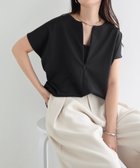 【アンドミー/andme】のきれいめ ポンチ 2way トップス 人気、トレンドファッション・服の通販 founy(ファニー) ファッション Fashion レディースファッション Fashion for Women トップス・カットソー Cut & Sew Tops インナー Innerwear カットソー Cut and Sewn Top キャミ Camisole, Cami Top サロペット Overalls, Salopette ジップ Zip, Zipper スキッパー Skipper, Open Collar スリーブ Sleeve, Long Sleeve / Short Sleeve 人気 Popular, Best Seller 長袖 Long Sleeve, Full Sleeve フレンチ French, French Style ヘムライン Hemline, Bottom Cut おすすめ Recommended / Our Picks thumbnail ブラック|ID: prp329100004933386 ipo3291000000037029435