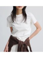 【アニュアンス/anuans】のシルクタッチコットンスリムフィットT WHITE|ID: prp329100004933387 ipo3291000000037029442