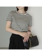 【アニュアンス/anuans】のシルクタッチコットンスリムフィットT BORDER|ID: prp329100004933387 ipo3291000000037029446