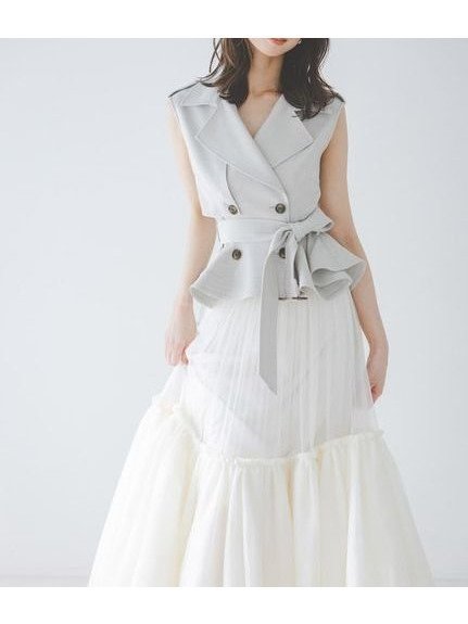 【スナイデル/SNIDEL】のトレンチチュールセットドレス 人気、トレンドファッション・服の通販 founy(ファニー) 　ファッション　Fashion　レディースファッション　Fashion for Women　ワンピース　Dresses　フォーマル・パーティードレス・結婚式用ドレス　Elegant & Casual Dresses　インナー　Innerwear　春　Spring　クラシカル　Classical, Vintage-Inspired　シアー　Sheer, See-Through　チュール　Tulip, Tulip Motif　デニム　Denim, Jeans Material　トレンチ　Trench, Trench Coat　トレンド　Trend, Trending Now　ドレス　Dress, One-Piece　ペチコート　Petticoat, Underskirt　ペプラム　Peplum, Flared Hem　ミックス　Mix, Mixed Style　ワイド　Wide, Wide Fit　おすすめ　Recommended / Our Picks　夏　Summer　 other-1|ID: prp329100004933388 ipo3291000000037029447