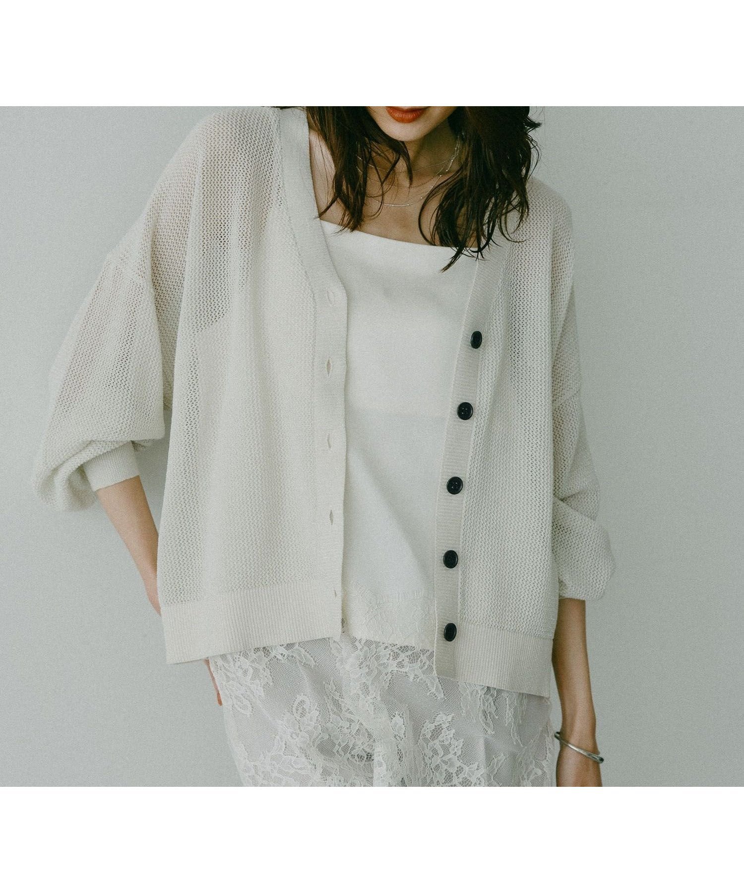 【グローバルワーク/GLOBAL WORK】の洗えるドライメッシュラメカーディガン/638294 人気、トレンドファッション・服の通販 founy(ファニー) 　ファッション　Fashion　レディースファッション　Fashion for Women　トップス・カットソー　Cut & Sew Tops　カーディガン・羽織り　Layered Style Cardigans　おすすめ　Recommended / Our Picks　カーディガン　Cardigan, Knitwear　コンパクト　Compact, Small Size　サマー　Summer, Summer Style　シアー　Sheer, See-Through　ツイスト　Tweed, Tweed Fabric　メッシュ　Mesh, Net Fabric　ビジネス 仕事 通勤　Business / Work / Commuting　夏　Summer　洗える　Machine Washable　羽織　Haori, Light Jacket　 other-1|ID: prp329100004933395 ipo3291000000037029489