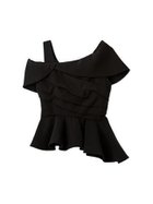 【フレイ アイディー/FRAY I.D】のオフショルカラーアシメペプラムトップス 人気、トレンドファッション・服の通販 founy(ファニー) ファッション Fashion レディースファッション Fashion for Women トップス・カットソー Cut & Sew Tops アシンメトリー Asymmetrical Style スマート Smart, Elegant トレンド Trend, Trending Now バランス Balance, Style Balance フェミニン Feminine, Girly フレア Flare, Flared ペプラム Peplum, Flared Hem ボトム Bottoms, Lower Wear ラップ Wrap, Wrap Design おすすめ Recommended / Our Picks 日本製 Made In Japan thumbnail BLK[009]|ID: prp329100004933396 ipo3291000000037029495